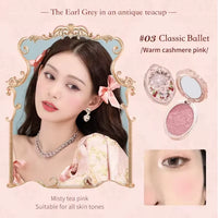 Long-Lasting Matte Embossed Face Blush Powder