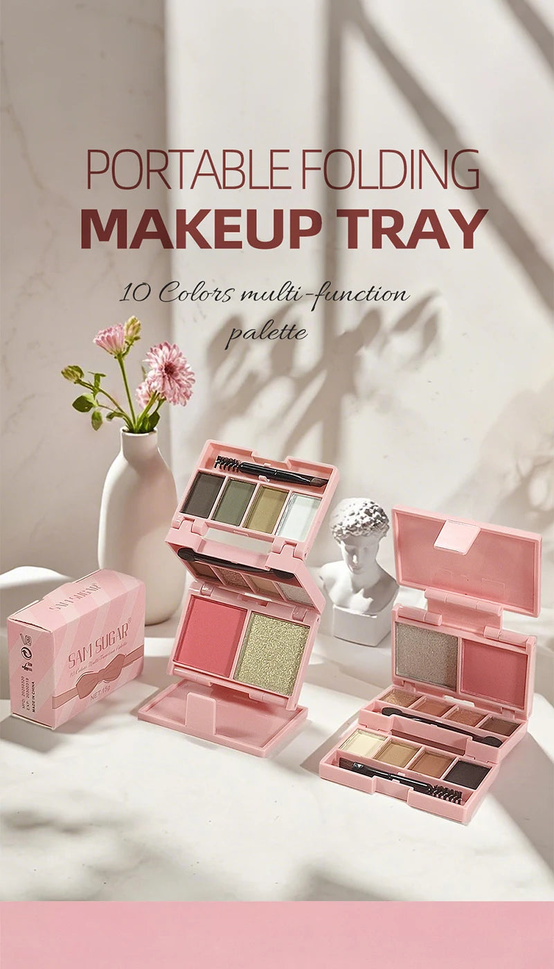 All-in-One Portable Makeup Palette for Travel and Daily Use - 7