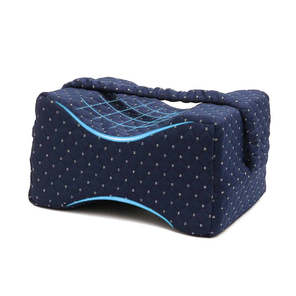 Ergonomic Memory Foam Knee Pillow for Side Sleepers - 9