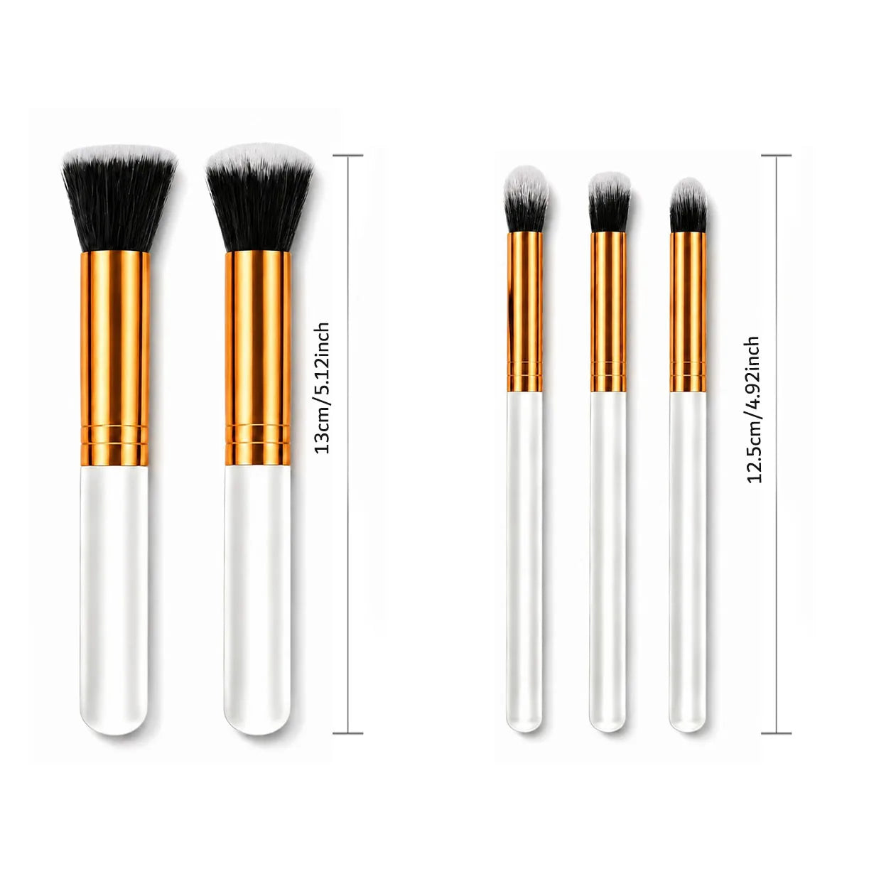 5-Piece Professional Makeup Brush Set for Flawless Application - 3
