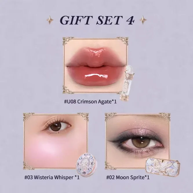 Butterfly Theme Elegant 3-Piece Makeup Gift Set - 13