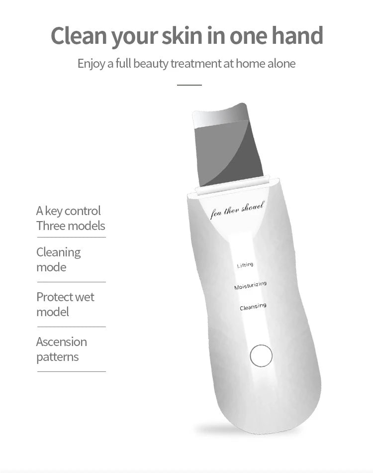 Ultrasonic Facial Skin Scrubber and Pore Cleaner - 17
