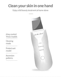 Ultrasonic Facial Skin Scrubber & Blackhead Remover
