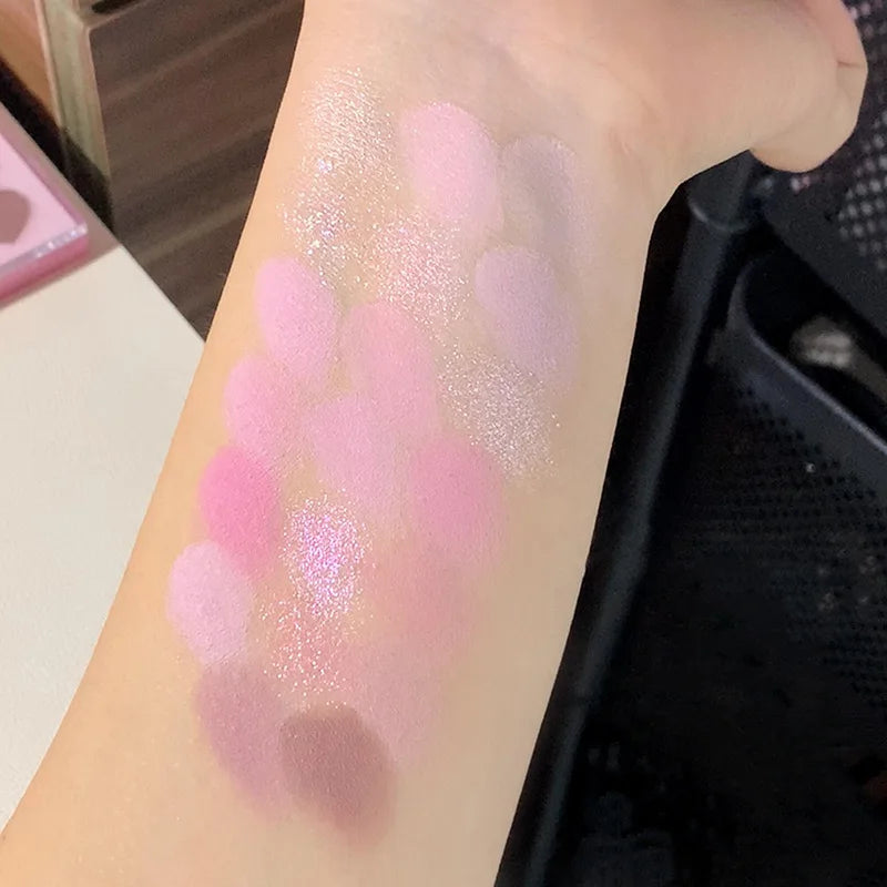 20-Color Heart-Shaped Eyeshadow Palette - 17