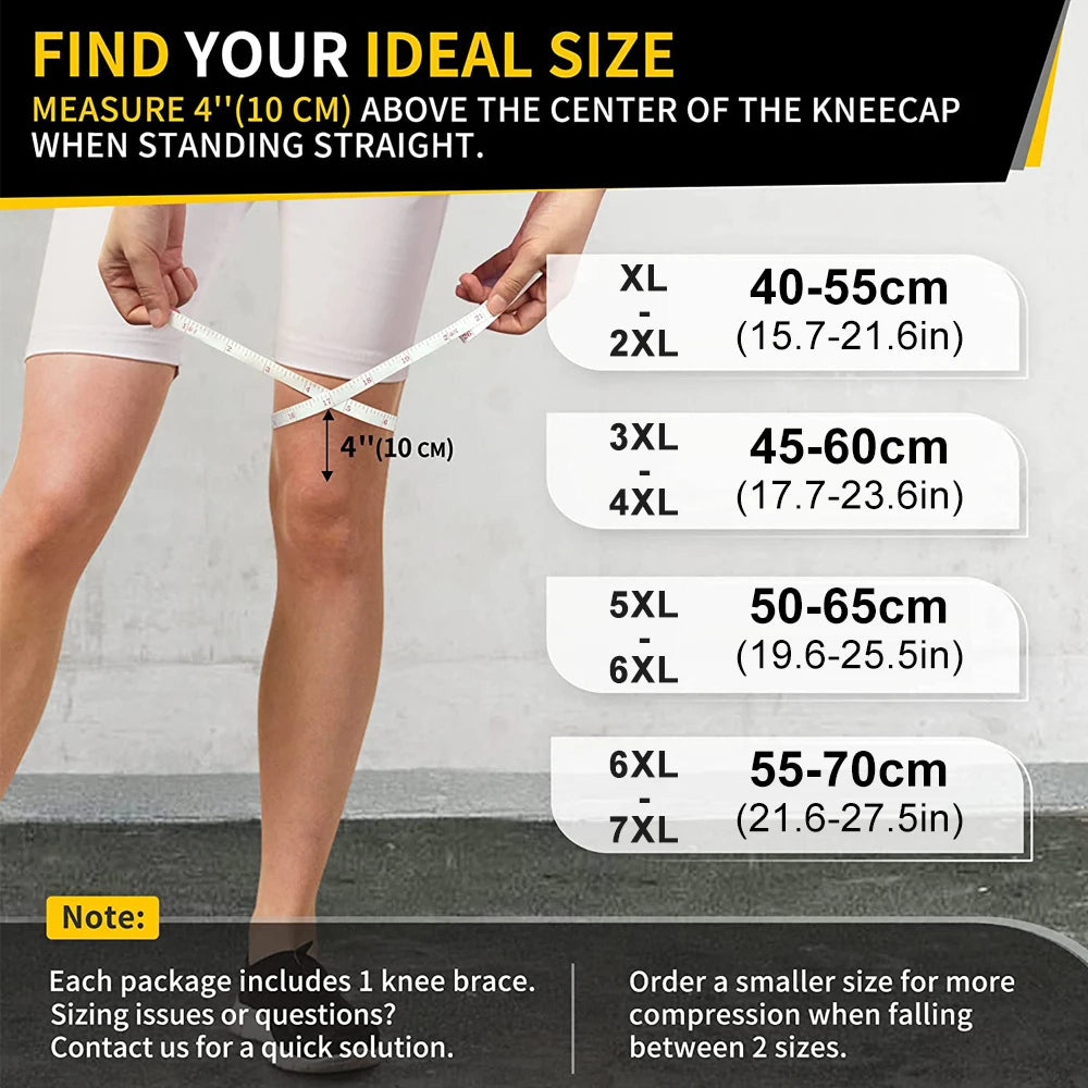 Adjustable Plus Size Knee Brace for Joint Pain Relief - 5