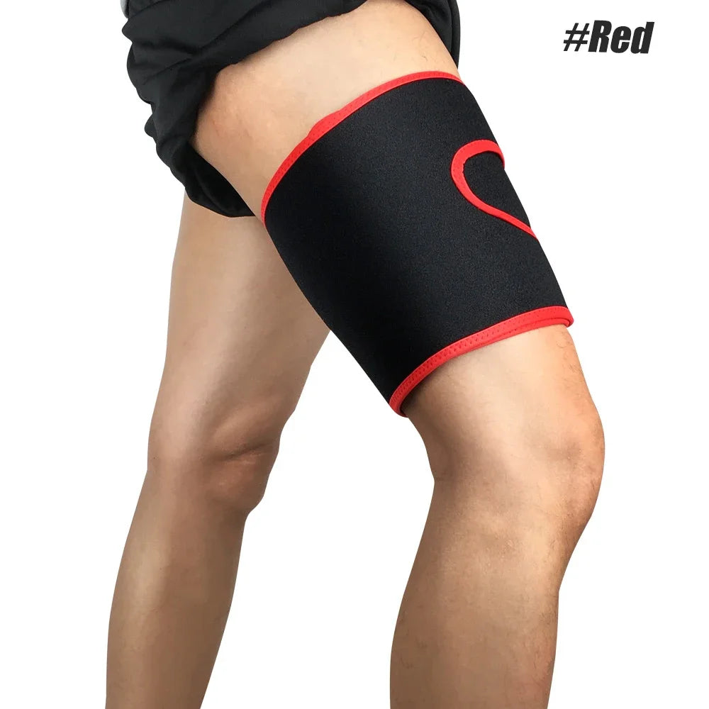Adjustable Compression Thigh Brace for Muscle Support and Pain Relief - 26