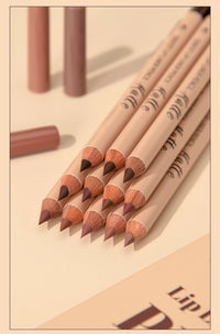 12-Color Waterproof Matte Lip Liner Pencil Set