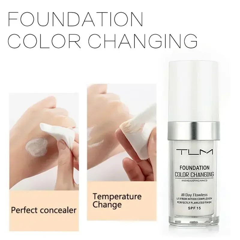 Color-Changing Liquid Foundation for Flawless Skin - 4