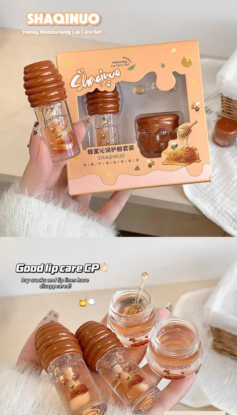 Honey Moisturizing Lip Care Repair Set - 7