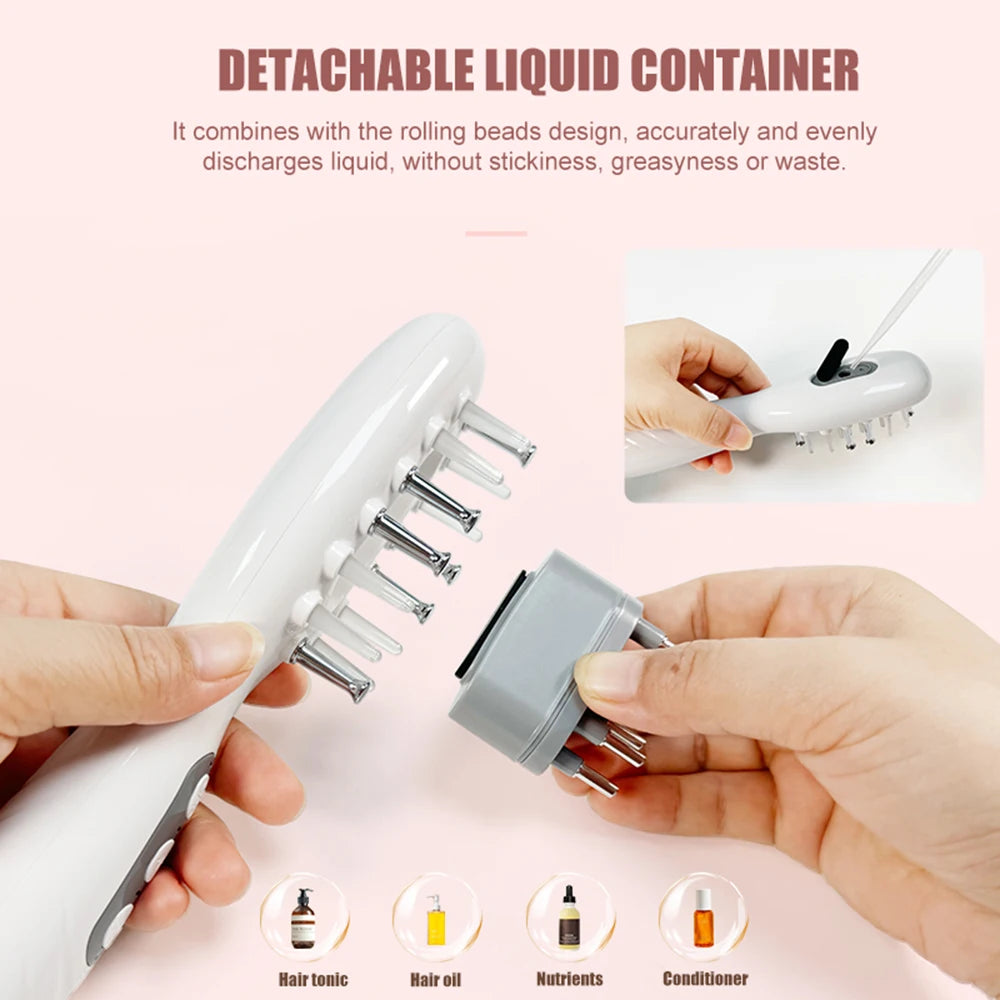 Electric Scalp Massager & Hair Growth Oil Applicator - 9
