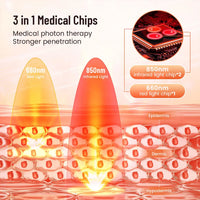 Wearable Red and Infrared Light Therapy Wrap for Muscle Recovery