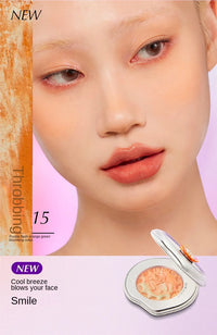Emotional Shimmer Pressed Powder Blush for Natural Radiant Glow