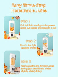 Portable USB Rechargeable Mini Blender with Digital Display