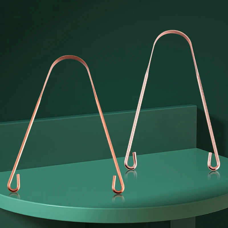 Professional Metal Tongue Scraper for Fresh Breath - 7