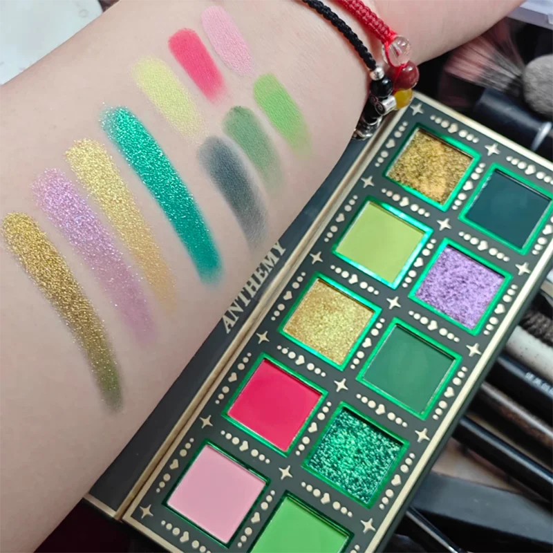 10-Color Waterproof Shimmer Eyeshadow Palette - 5