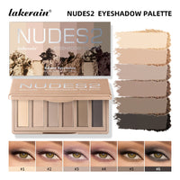 6-Color Matte Eyeshadow Palette for Neutral Nude Looks