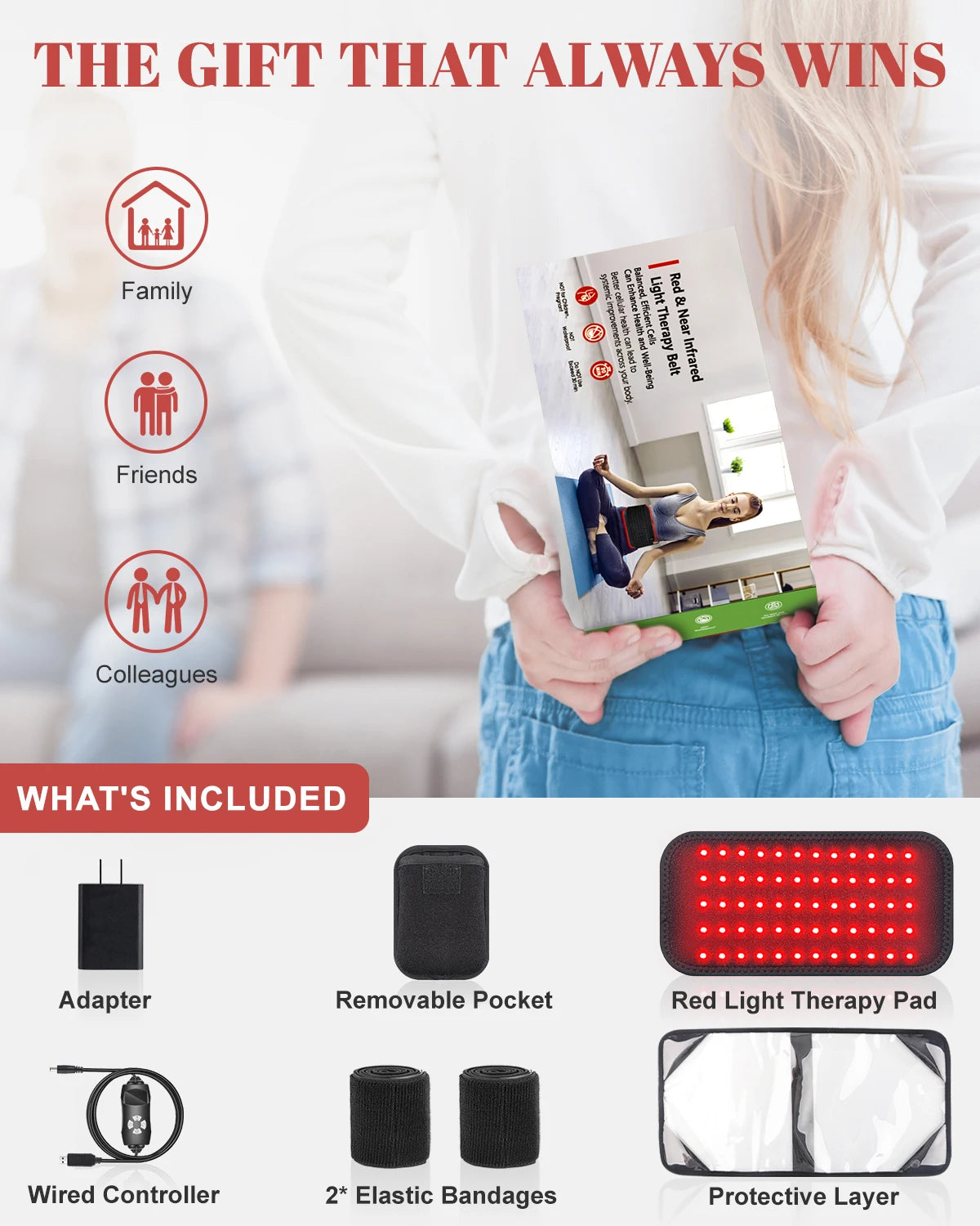 Red Light Therapy Belt for Pain Relief and Muscle Recovery - 14