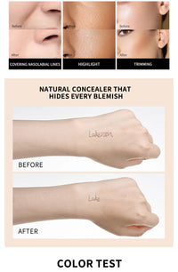 Full Coverage Matte Liquid Concealer for Face