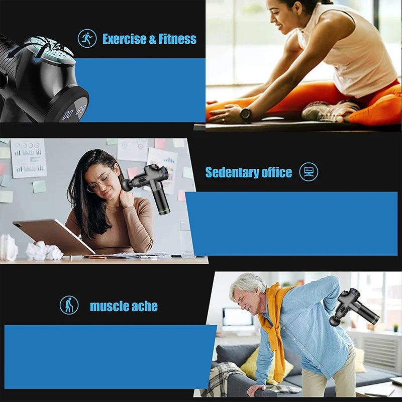Portable Deep Tissue Percussion Massage Gun for Muscle Recovery - 5