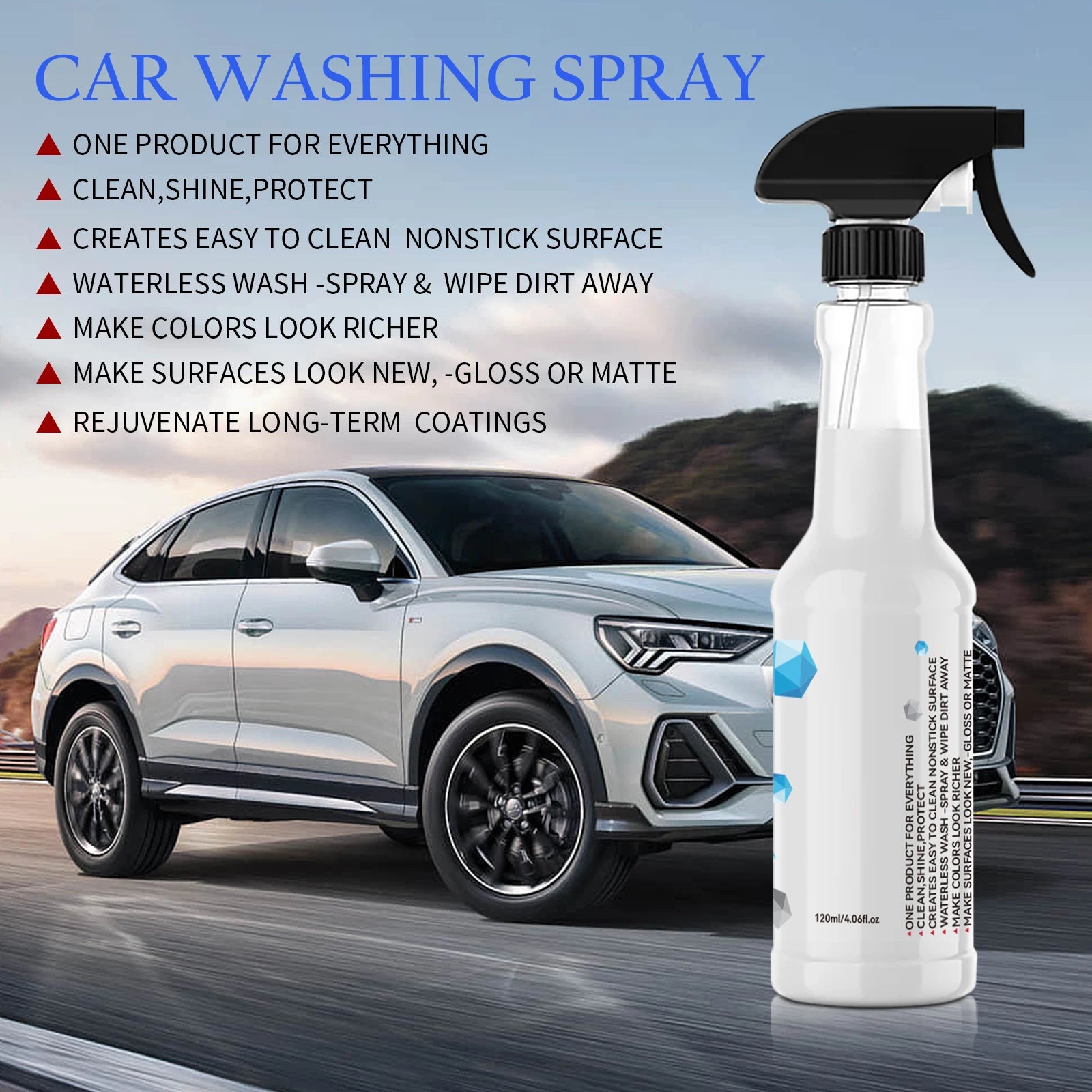 All-in-One Waterless Car Cleaning and Polishing Spray - 1