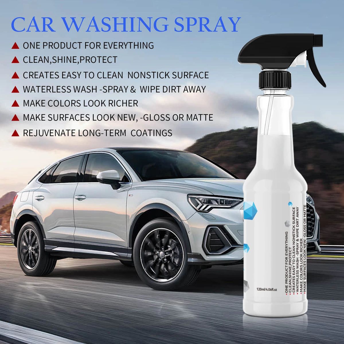 All-in-One Waterless Car Cleaning and Polishing Spray