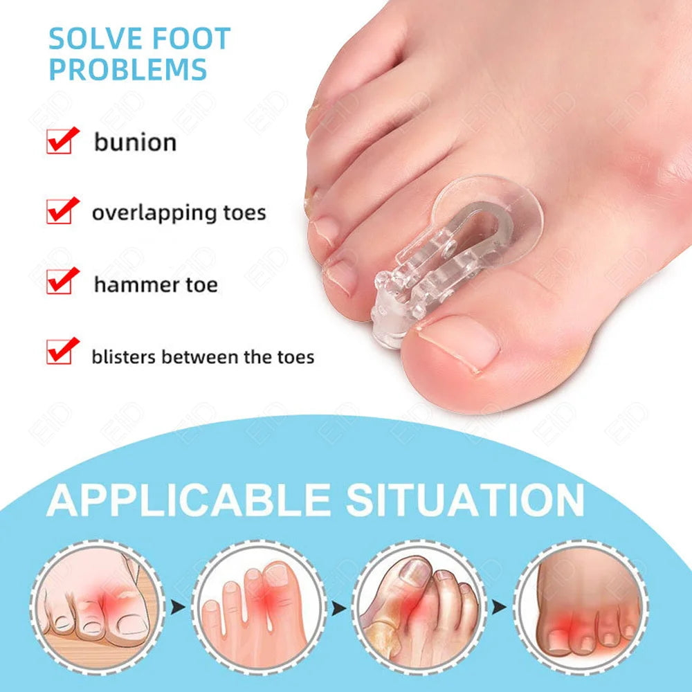 Orthopedic Silicone Bunion Corrector and Toe Straightener - 2