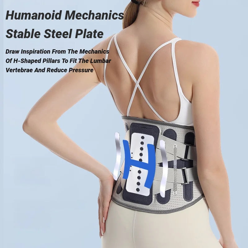Adjustable Lumbar Support Belt for Lower Back Pain Relief - 2