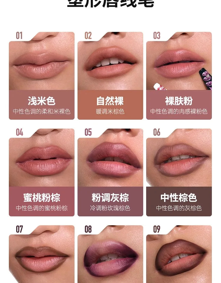 Velvet Matte Waterproof Lip Liner Pencil - 13