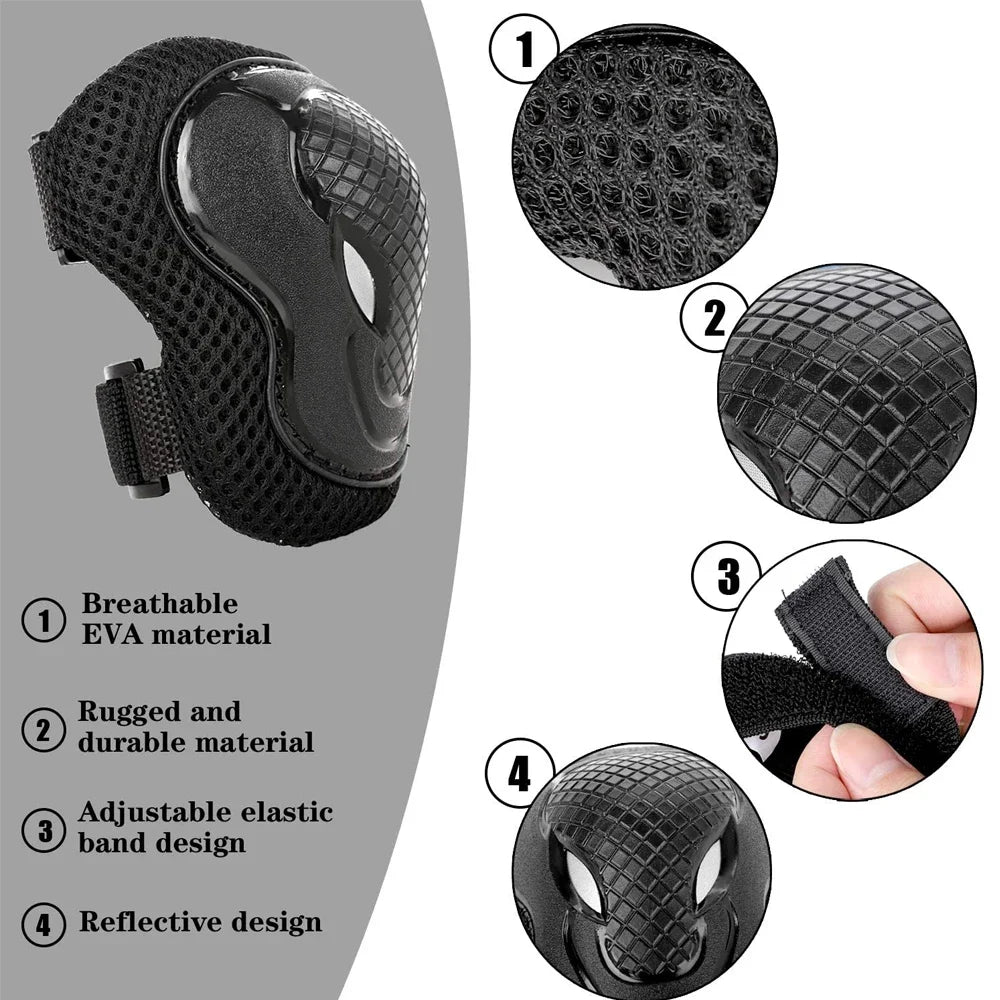 Protective Kids Knee and Elbow Pad Set for Sports - 11