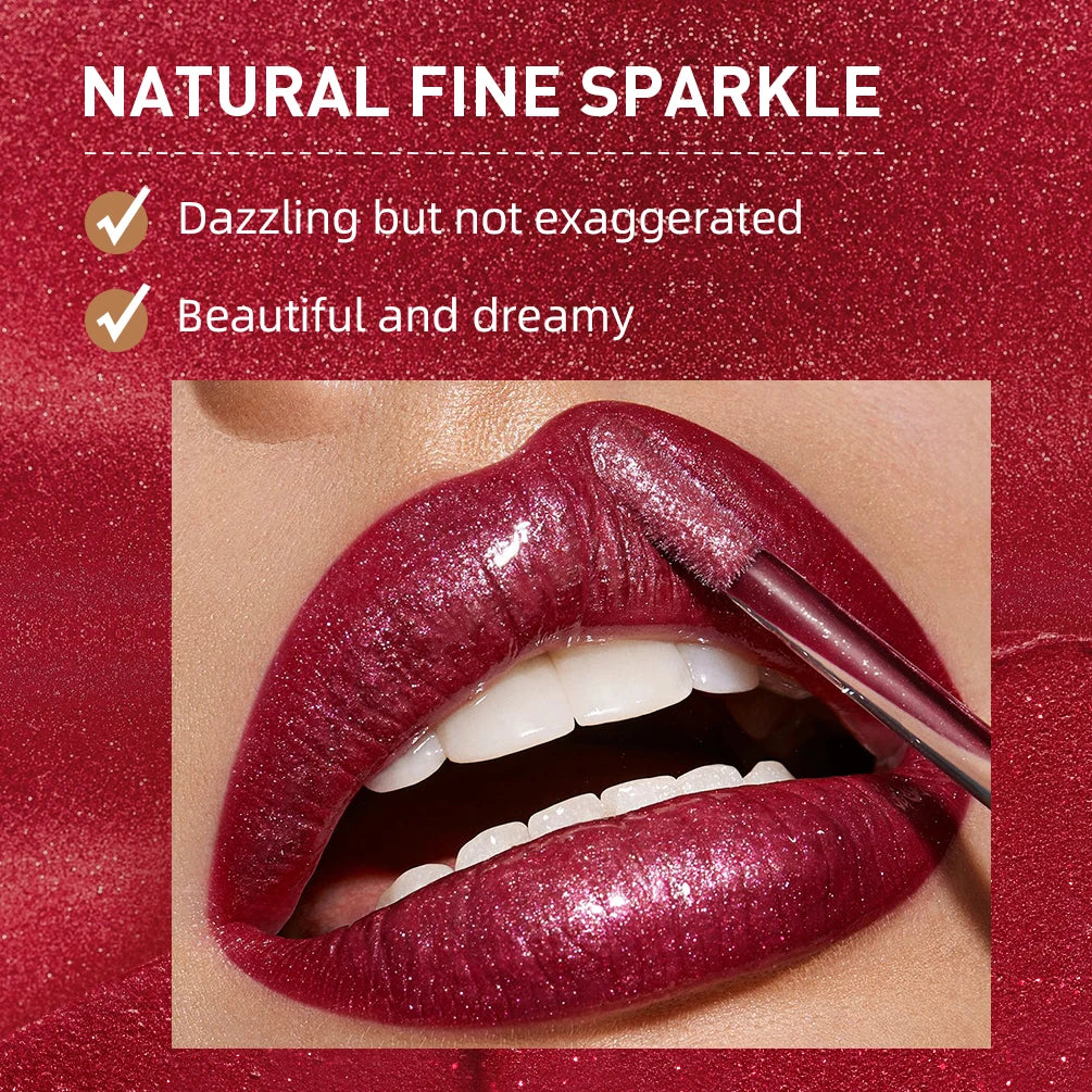 Shimmer Diamond Liquid Lipstick for Long-Lasting Waterproof Shine - 3
