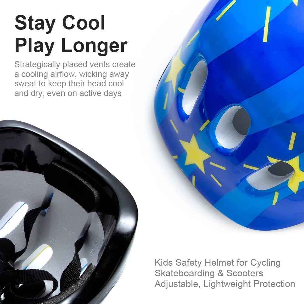 Kids Protective Helmet and Safety Gear Set for Sports - 3