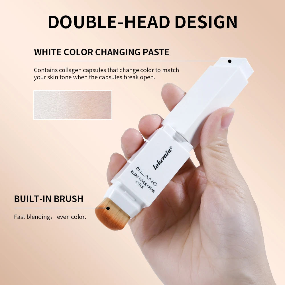 Full Coverage Cream Foundation Stick with Built-in Brush - 4