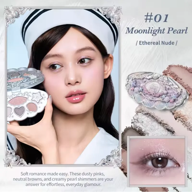 6-Color Shell Themed Eyeshadow Palette - 27