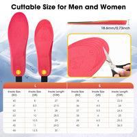 App-Controlled Rechargeable Heated Insoles for Winter