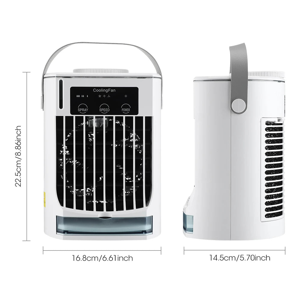 Portable Desktop Air Cooler and Humidifier Fan - 32
