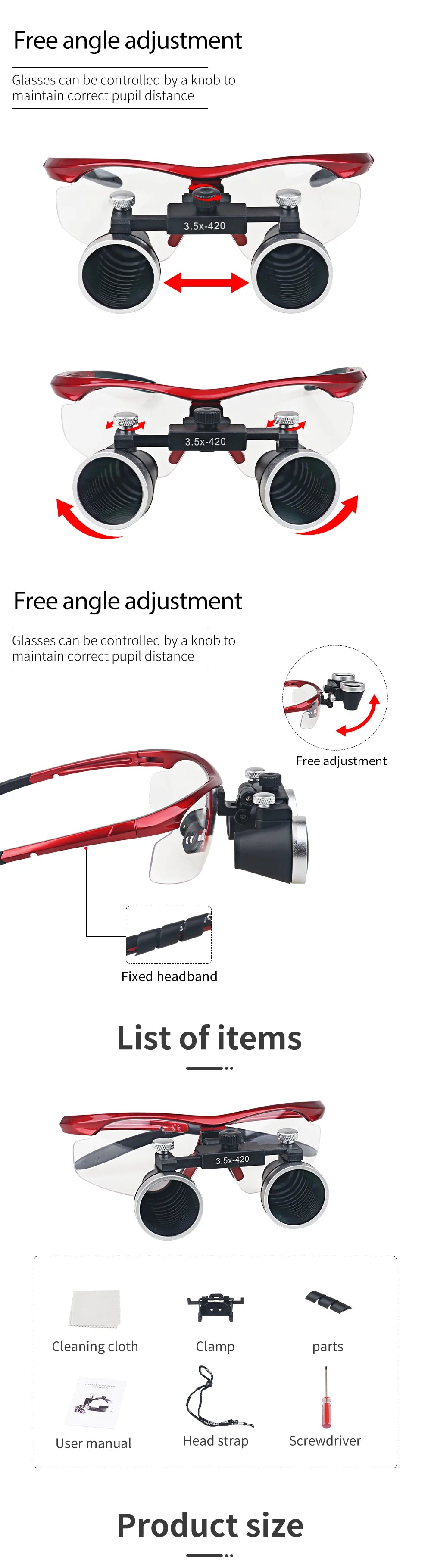 Ergonomic Dental Magnifying Loupes for Precision Work - 8