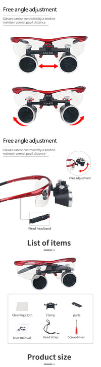 Ergonomic Dental Magnifying Loupes for Precision Work