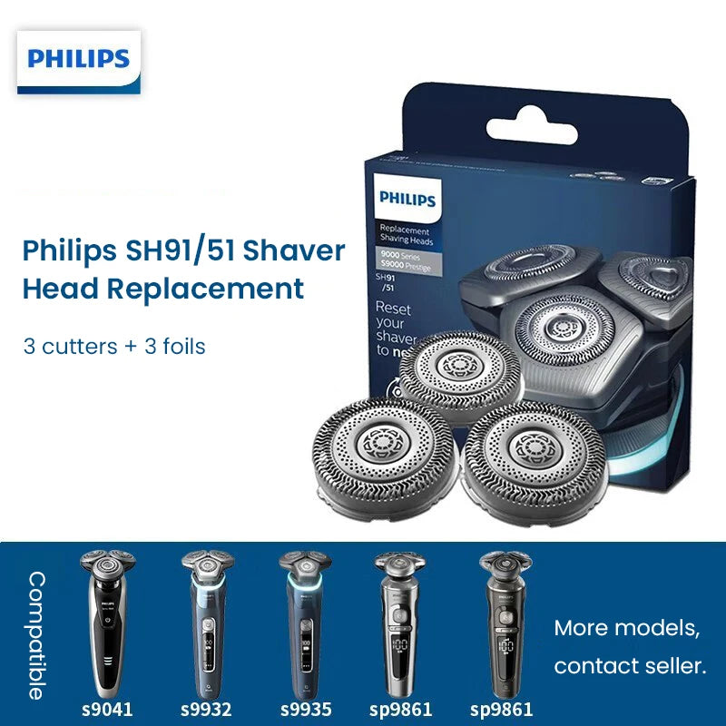 Replacement Shaver Heads for Series 9000 and Prestige Shavers - 5