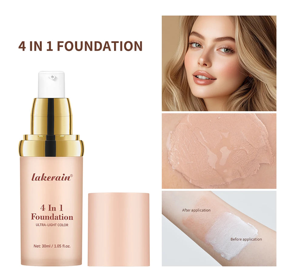 4-in-1 Color-Changing Hydrating Foundation with SPF 30+ - 8