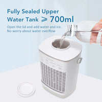 Portable Desktop Air Cooler and Humidifier Fan