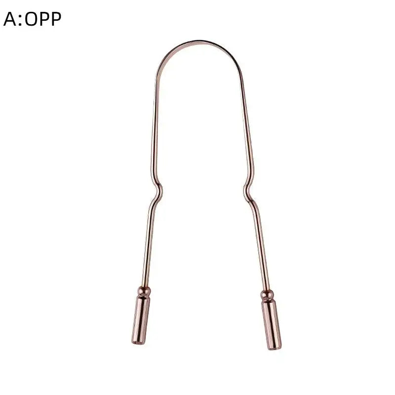 Professional Metal Tongue Scraper for Fresh Breath - 23