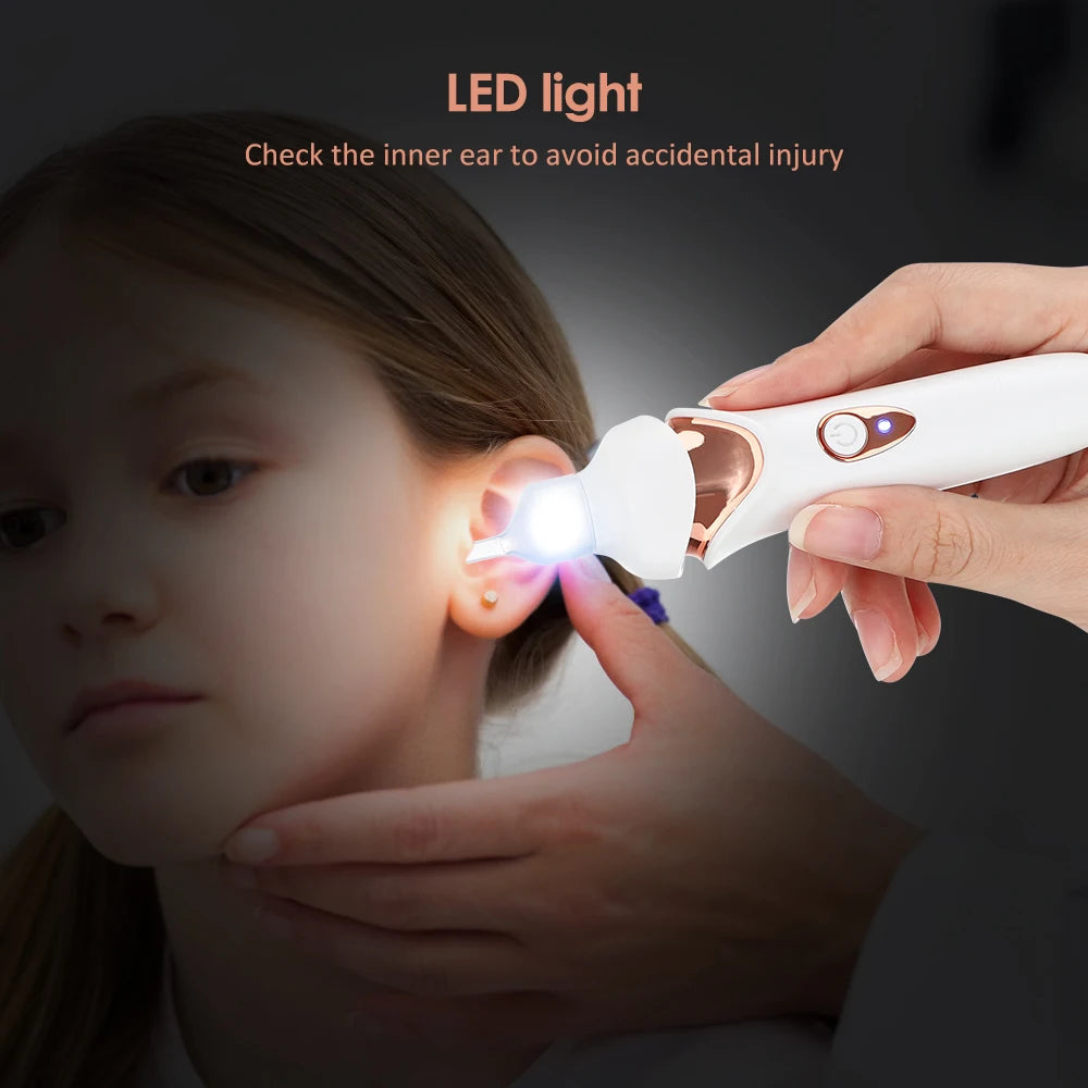 Electric LED Ear Wax Removal Suction Tool - 5