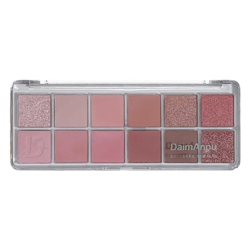 12-Color Eyeshadow Palette - Long-Lasting Shimmer and Matte Shades - 4
