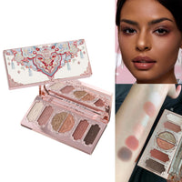 6-Color Butterfly Embossed Eyeshadow Palette