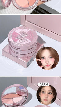 Bear Knight Trio Blush Palette for Flawless Makeup