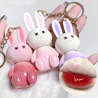 Hydrating Bunny Keychain Glossy Lip Lacquer