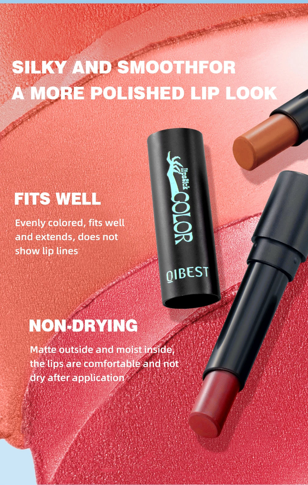 Long-Lasting Velvet Matte Lipstick for All-Day Wear - 11