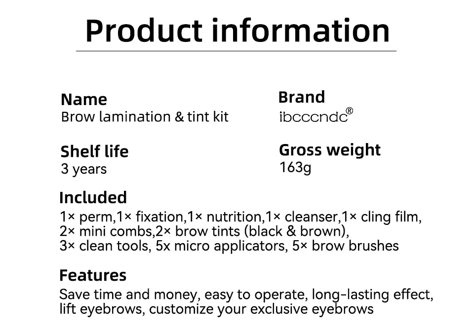 Professional Eyebrow Lamination and Tinting DIY Kit - 13