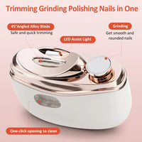 Electric Automatic Nail Clipper and Trimmer with LED Light