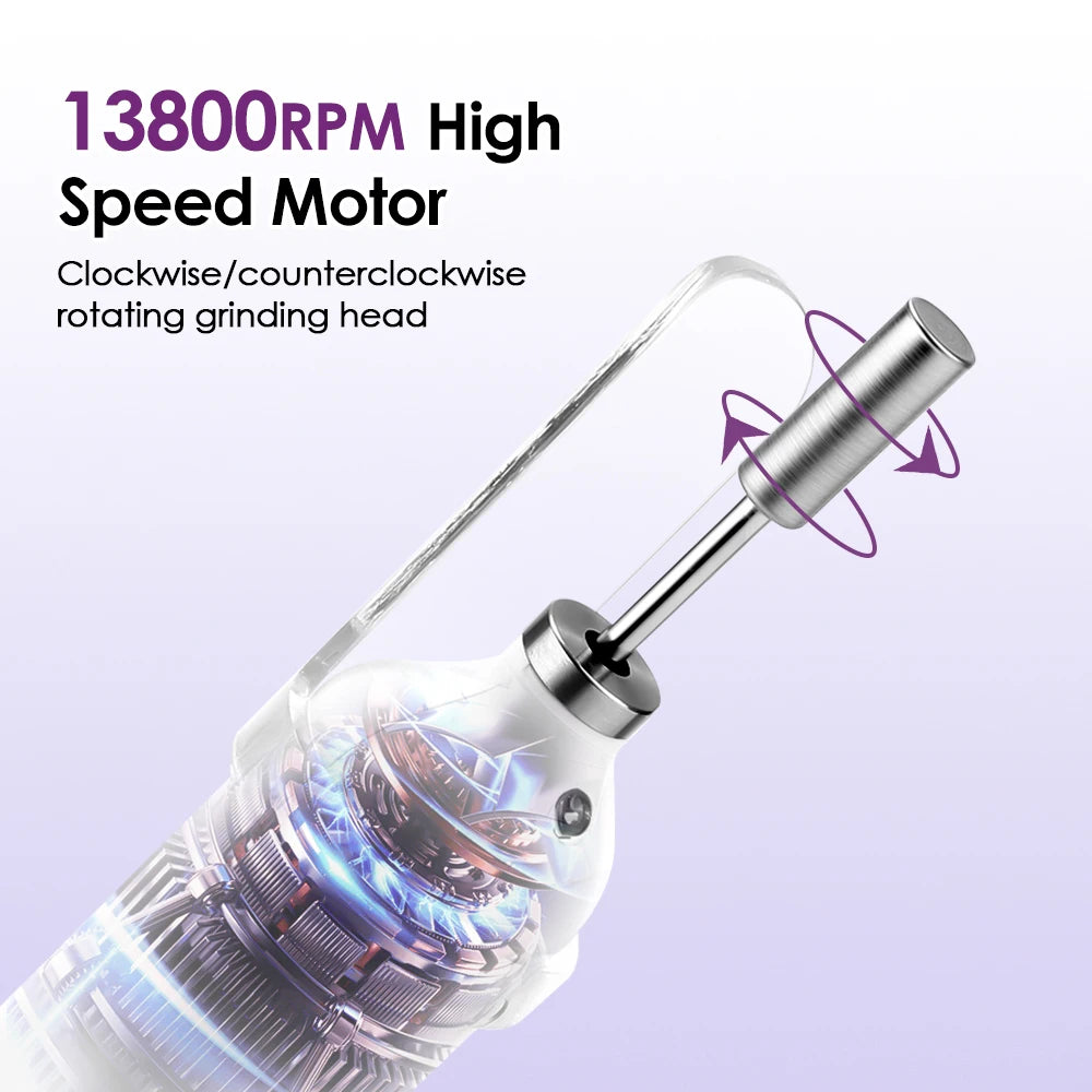 Portable Electric Manicure Drill for Salon-Quality Nails at Home - 6